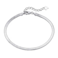 [Elowen Jewel]Flat Snake Bone Chain Blade Necklace