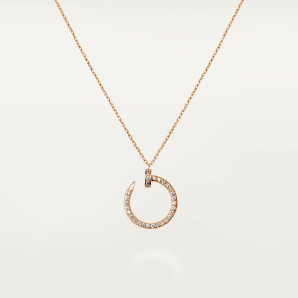 [Elowen Jewels]JUSTE NECKLACE PINK GOLD DIAMONDS