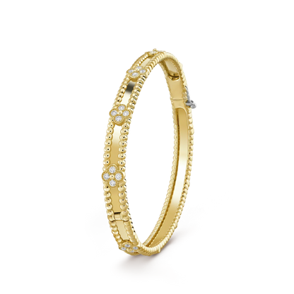 [Elowen Jewels]CLOVER BRACELET 4MM DIAMONDS