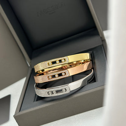 [Elowen Jewelry]Move Noa Rose Gold Pavé Diamond Bangle Bracelet