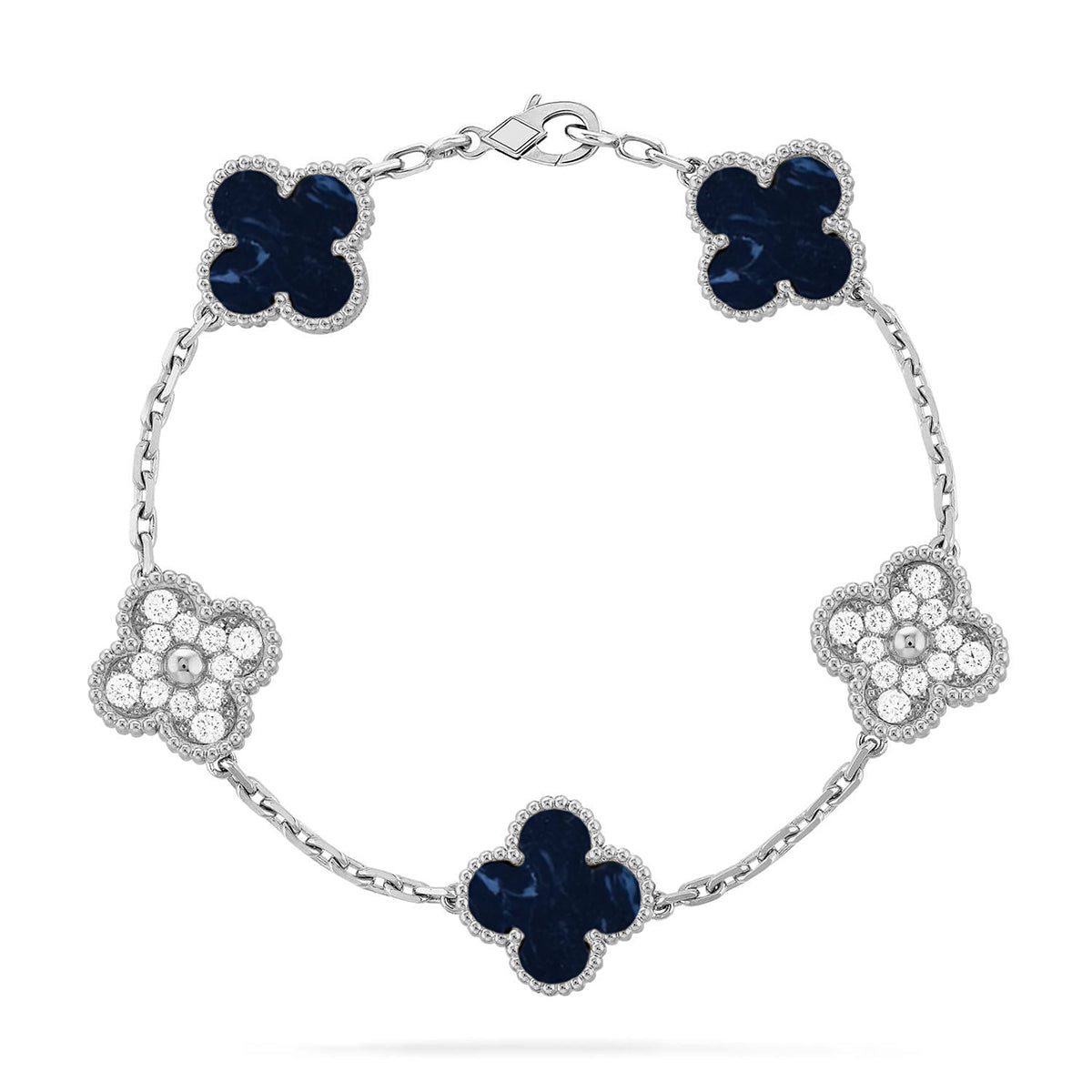 [Elowen Jewels]CLOVER 5 MOTIF PIETERSITE BRACELET COLLECTION