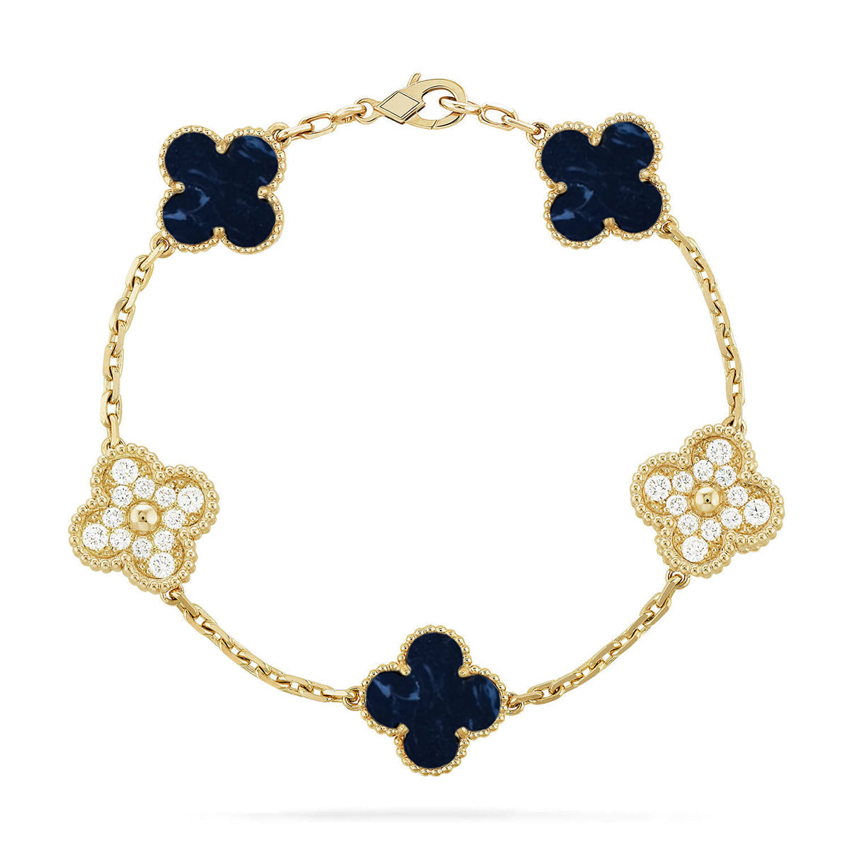 [Elowen Jewels]CLOVER 5 MOTIF PIETERSITE BRACELET COLLECTION