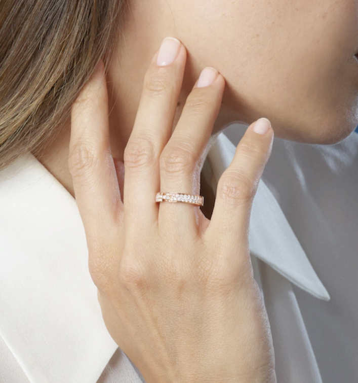 [Elowen Jewels]ALLIANCE LIENS VIDENCE PAVED DIAMOND 4MM RING