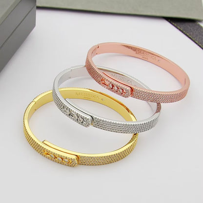 [Elowen Jewelry]Move Noa Full Pavé Diamond Bangle Bracelet