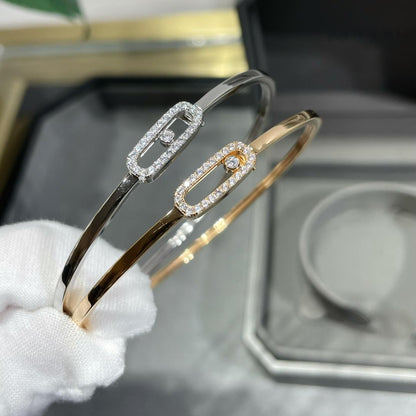 [Elowen Jewelry]Move Uno pavé flex bangle medium