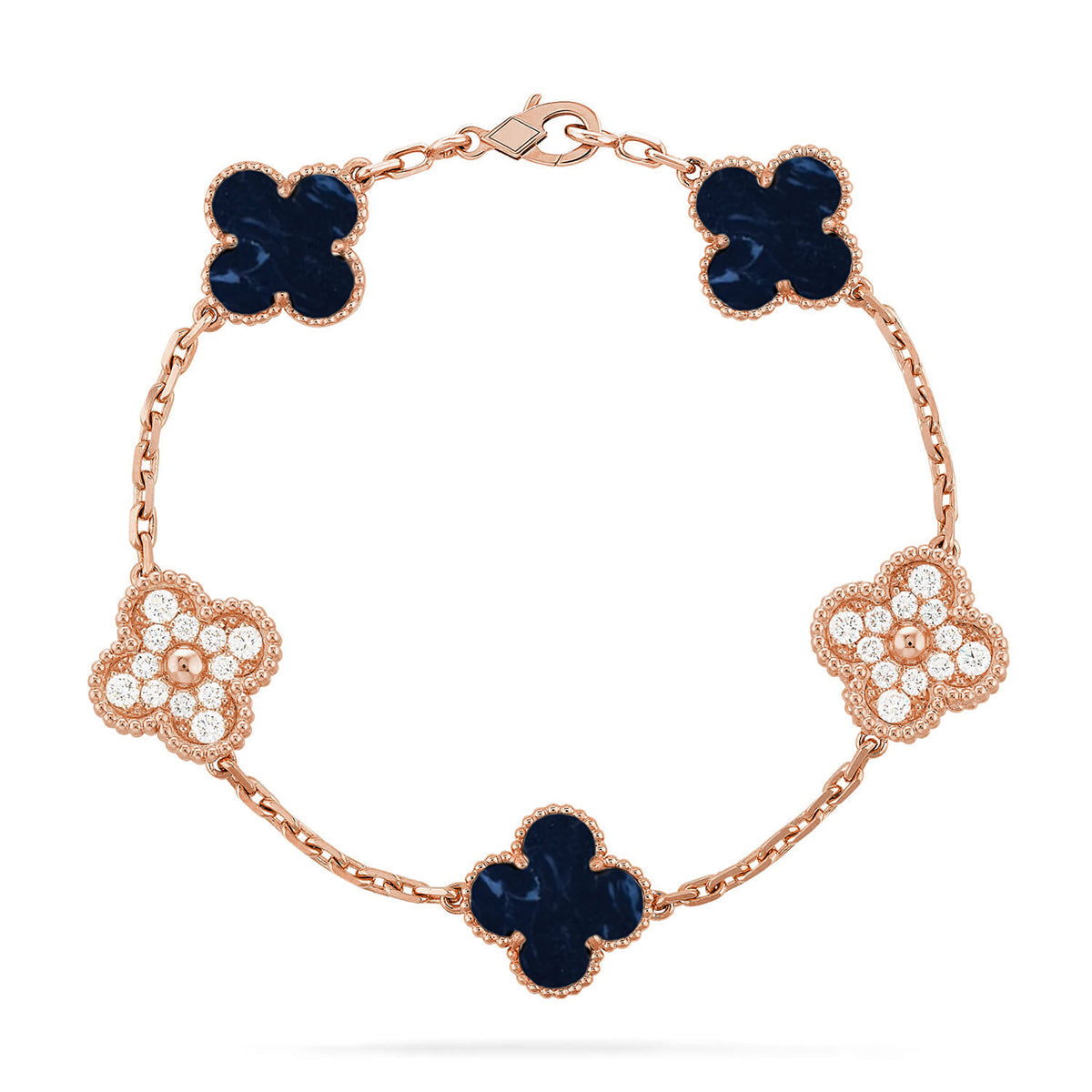 [Elowen Jewels]CLOVER 5 MOTIF PIETERSITE BRACELET COLLECTION