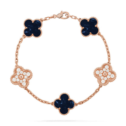 [Elowen Jewels]CLOVER 5 MOTIF PIETERSITE BRACELET COLLECTION