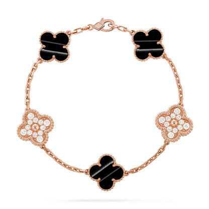 [Elowen Jewels] CLOVER 5 MOTIF PULSAR STONE BRACELET COLLECTION
