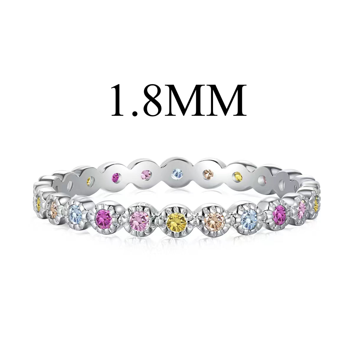 [Elowen Jewels]Unique Scintillating Round Cut Daily Ring