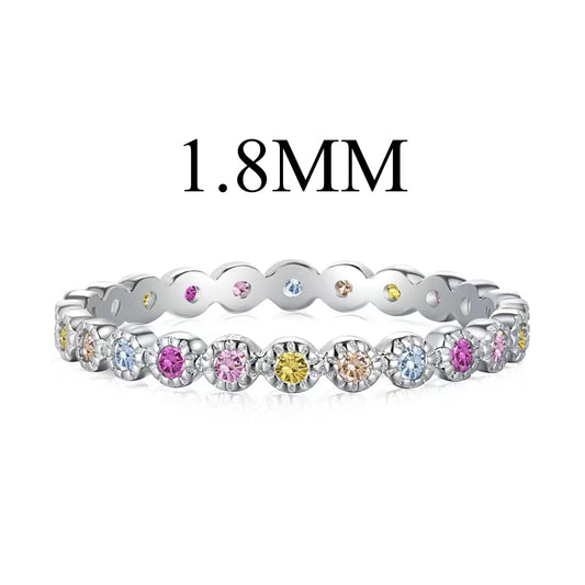 [Elowen Jewels]Unique Scintillating Round Cut Daily Ring