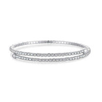 [Elowen Jewel]Row of Diamonds Round Fashion Bracelet