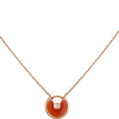 [Elowen Jewels]AMULETTE GOLD CARNELIAN ONYX NECKLACE