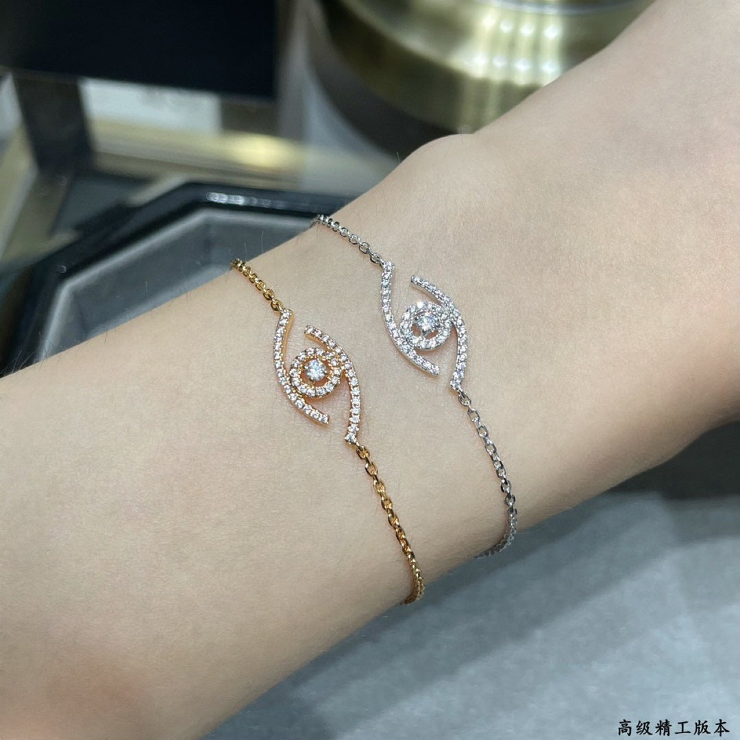 [Elowen Jewelry]Lucky Eye Pave-Set Diamond Bracelet