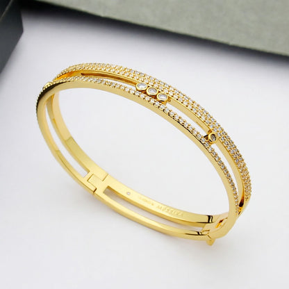 [Elowen Jewelry]Move Romane pavé bangle