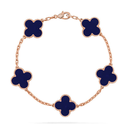 [Elowen Jewels]CLOVER 5 MOTIF LAPIS LAZULI BRACELET COLLECTION