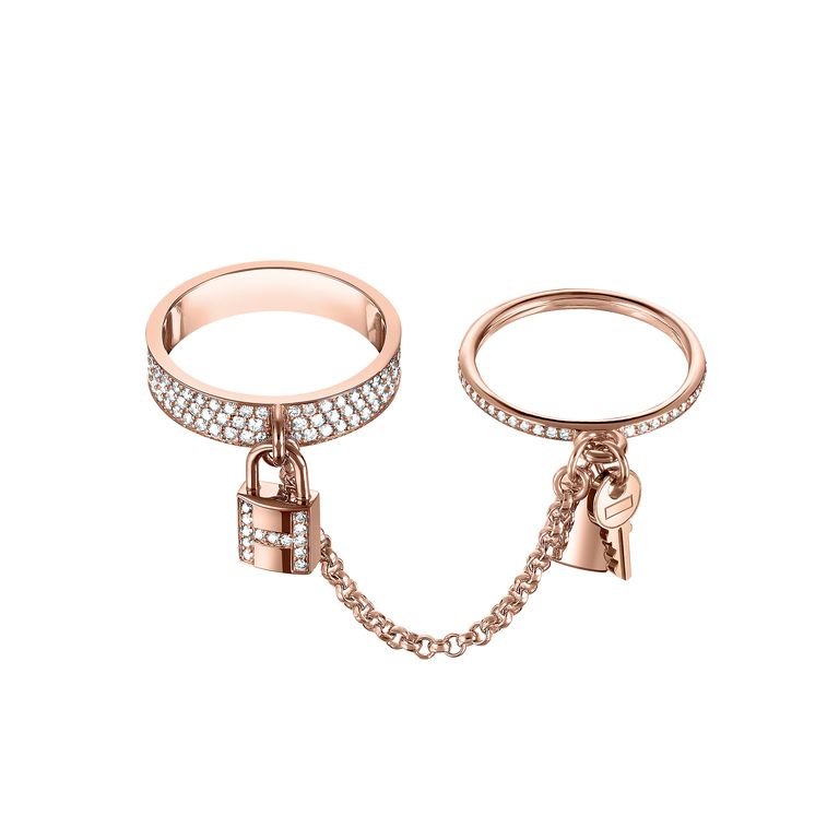 [Elowen Jewels]HM KELLY CLOCHETTE DOUBLE RING IN  WITH DIAMONDS