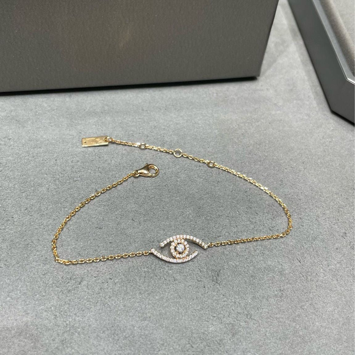 [Elowen Jewelry]Lucky Eye Pave-Set Diamond Bracelet