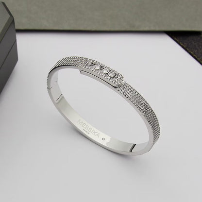 [Elowen Jewelry]Move Noa Full Pavé Diamond Bangle Bracelet