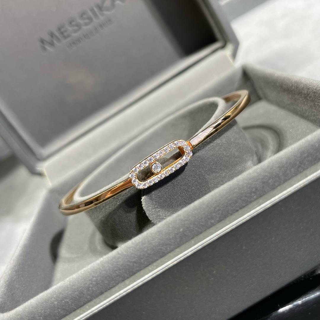 [Elowen Jewelry]Move Uno pavé flex bangle medium