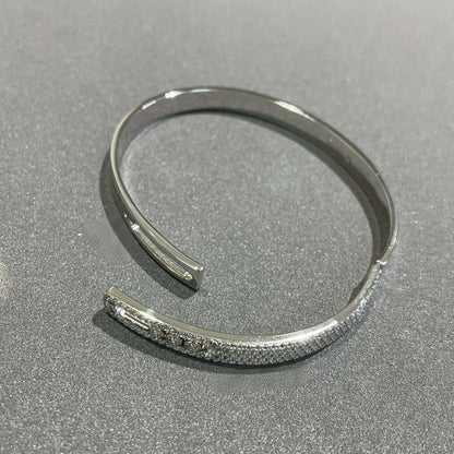 [Elowen Jewelry]Move Noa Rose Gold Pavé Diamond Bangle Bracelet