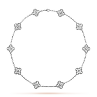 [Elowen Jewel]CLOVER 10 MOTIFS DIAMOND NECKLACE