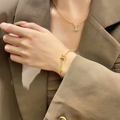 [Elowen Jewels]LOGO STAR MOTIF GOLD BRACELET