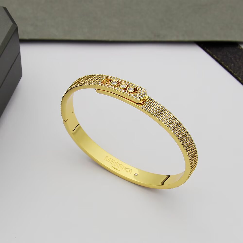 [Elowen Jewelry]Move Noa Full Pavé Diamond Bangle Bracelet
