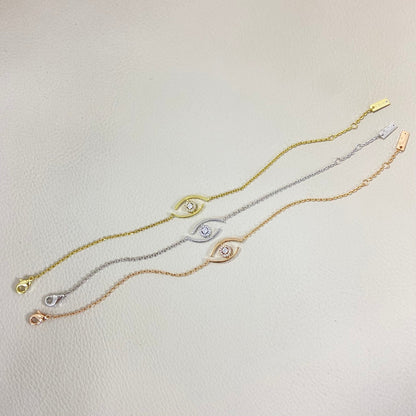 [Elowen Jewelry]Lucky Eye Pave-Set Diamond Bracelet