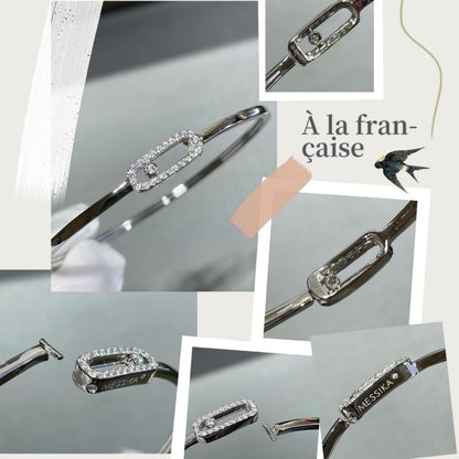[Elowen Jewelry]Move Uno pavé flex bangle medium