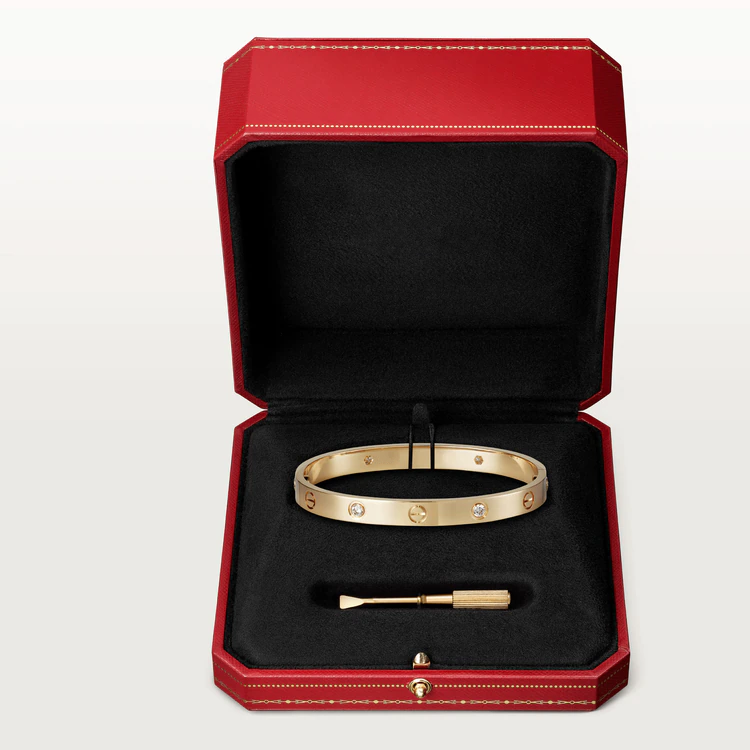[Elowen Jewels]LOVE BRACELET 6.1MM 4 DIAMONDS