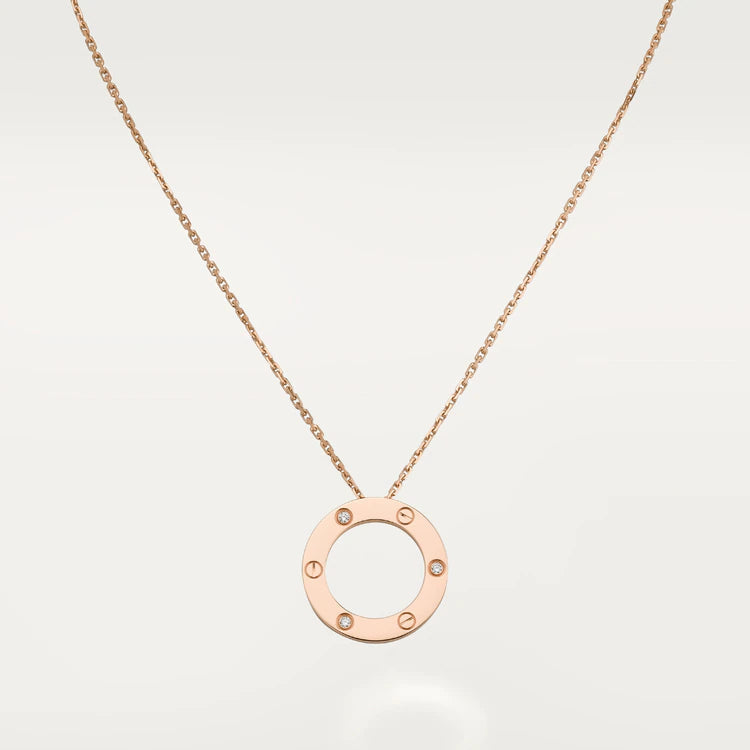 [Elowen Jewels]LOVE NECKLACE 16MM 3 DIAMONDS