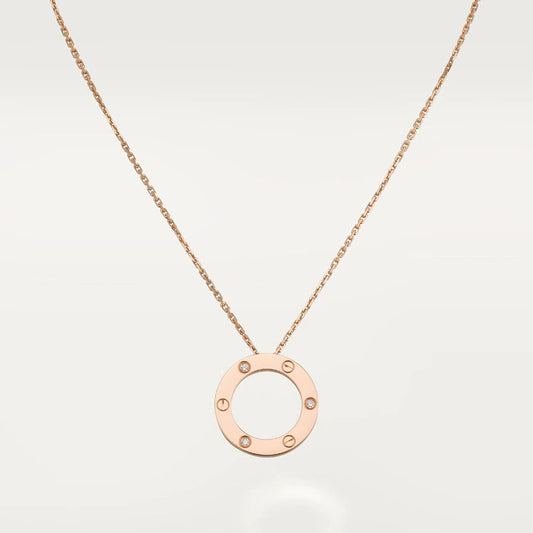 [Elowen Jewels]LOVE NECKLACE 16MM 3 DIAMONDS