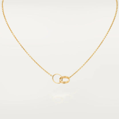 [Elowen Jewels]LOVE NECKLACE DOUBLE RING GOLD