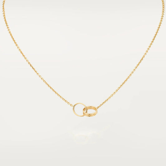 [Elowen Jewels]LOVE NECKLACE DOUBLE RING GOLD