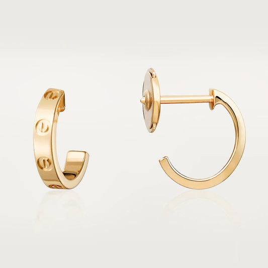 [Elowen Jewels]LOVE EARRINGS 2.65MM PINK GOLD