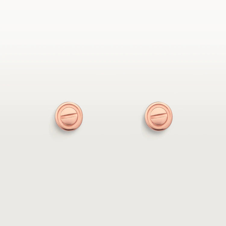 [Elowen Jewels]LOVE EARRINGS PINK GOLD 10MM