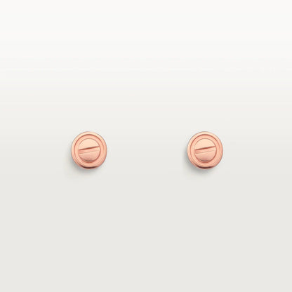 [Elowen Jewels]LOVE EARRINGS PINK GOLD 10MM