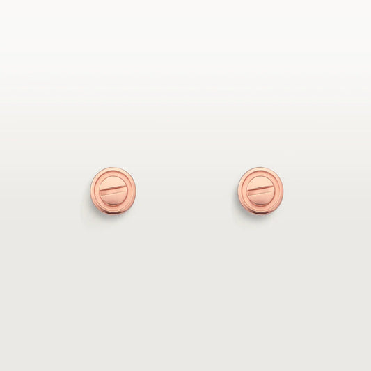 [Elowen Jewels]LOVE EARRINGS PINK GOLD 10MM