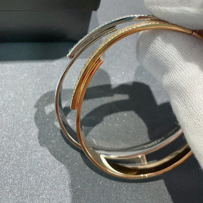 [Elowen Jewelry]Move Noa Rose Gold Pavé Diamond Bangle Bracelet