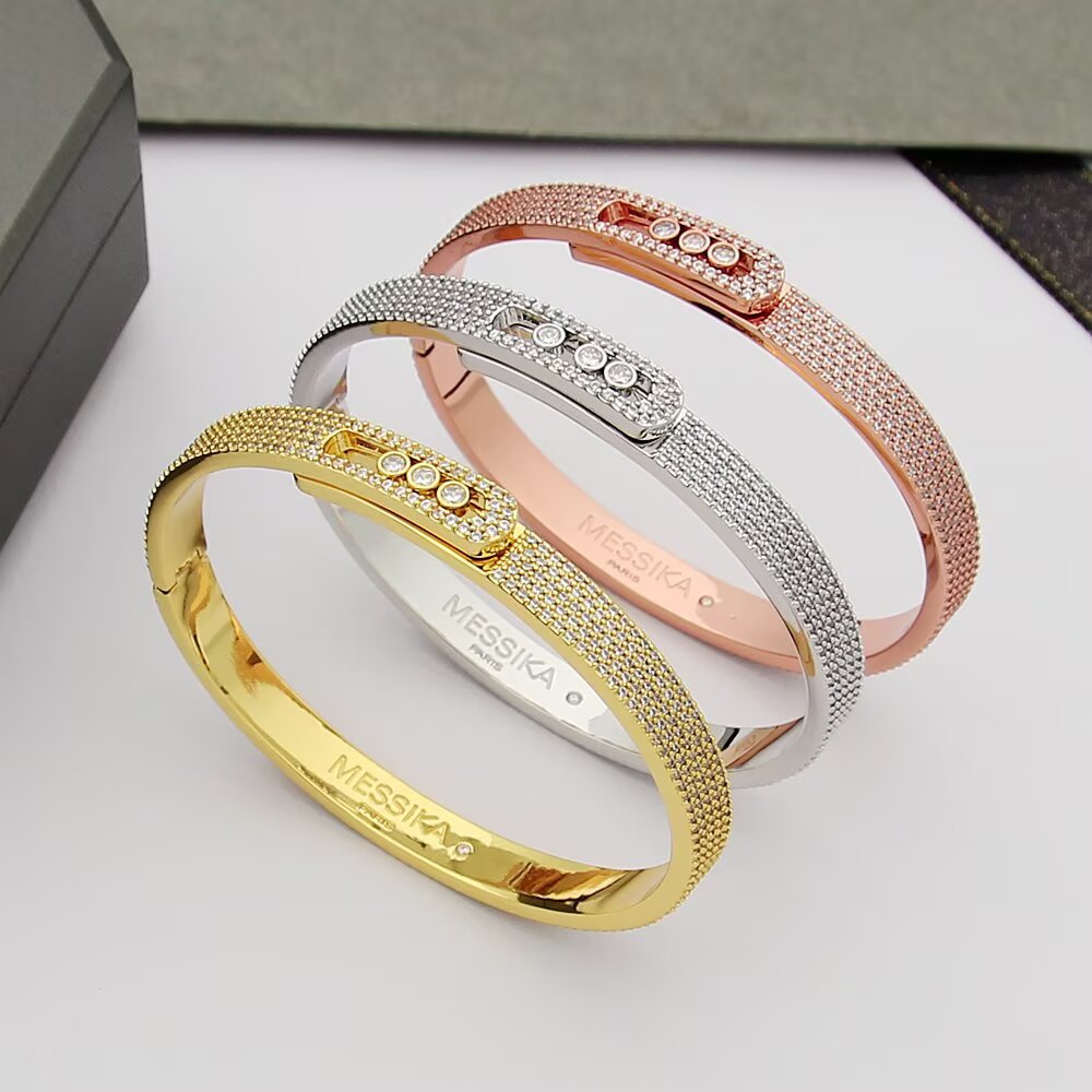 [Elowen Jewelry]Move Noa Full Pavé Diamond Bangle Bracelet