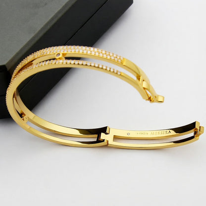 [Elowen Jewelry]Move Romane pavé bangle