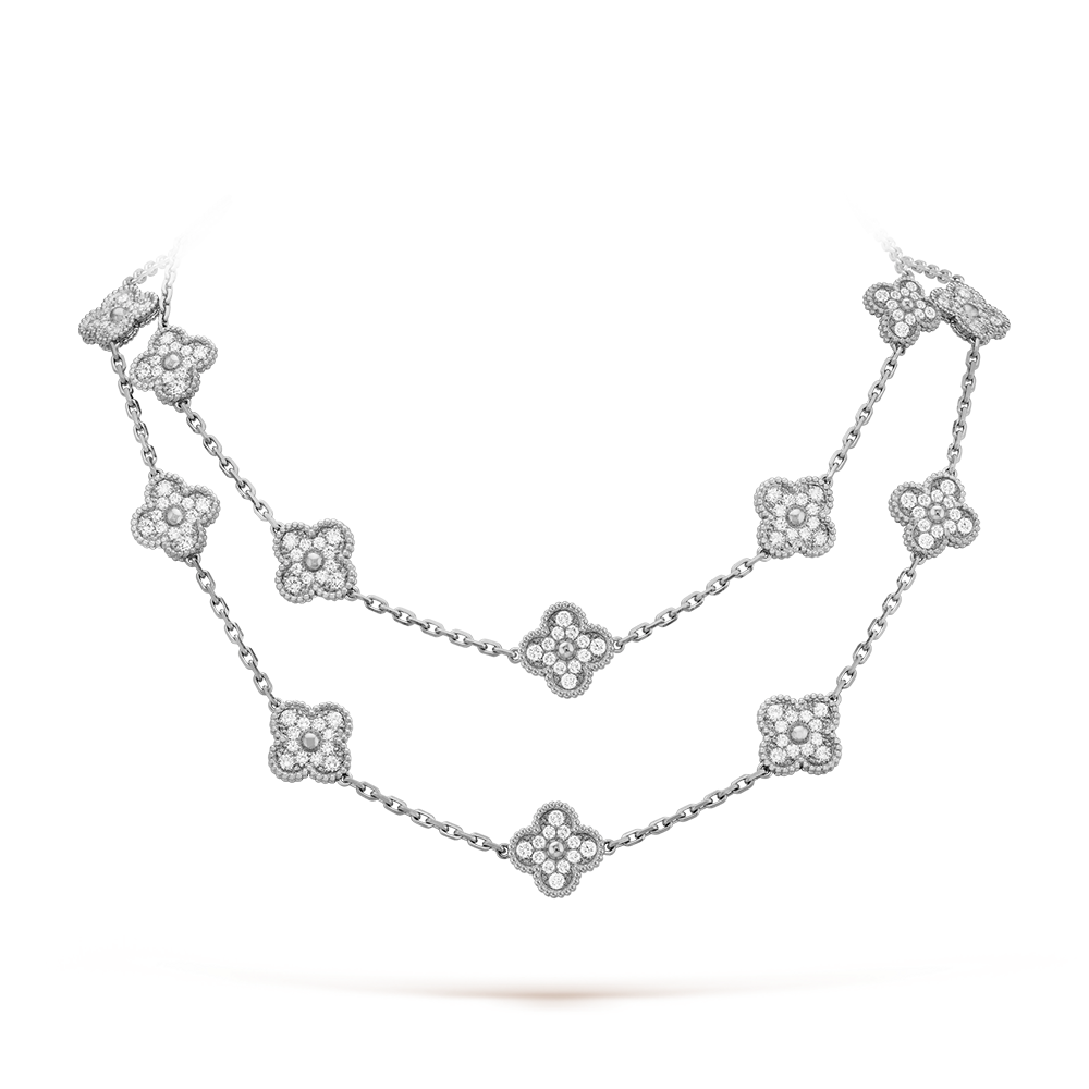 [Elowen Jewels]CLOVER 20 MOTIFS DIAMOND SILVER