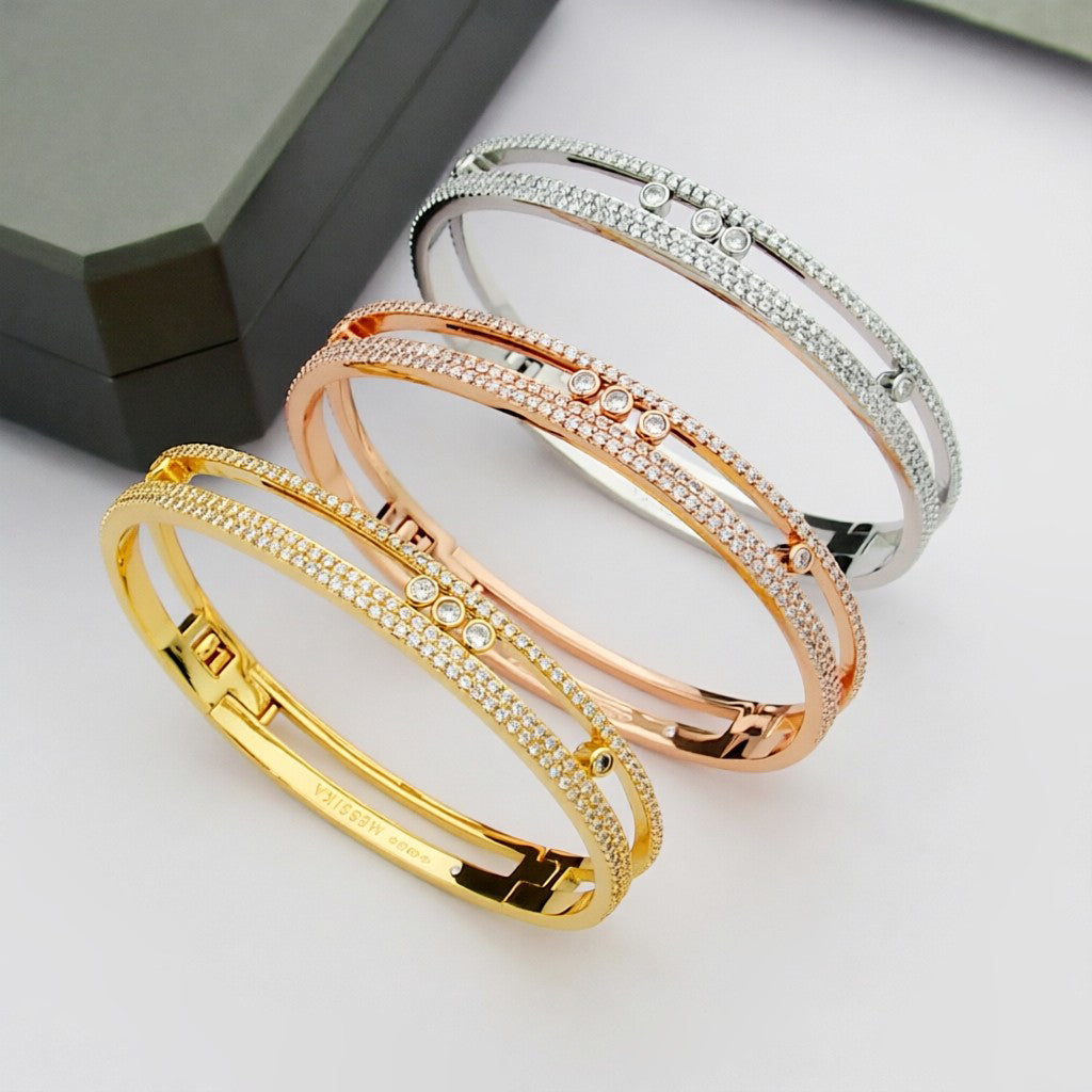 [Elowen Jewelry]Move Romane pavé bangle