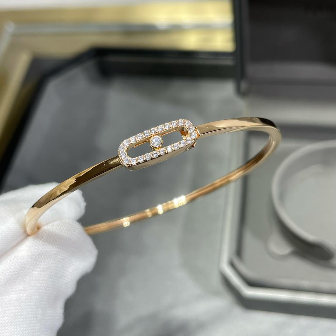[Elowen Jewelry]Move Uno pavé flex bangle medium