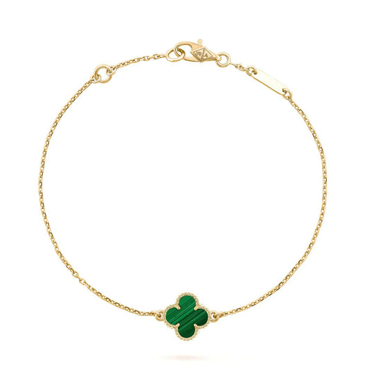 [Elowen Jewels]CLOVER BRACELET MALACHITE 1 MOTIF