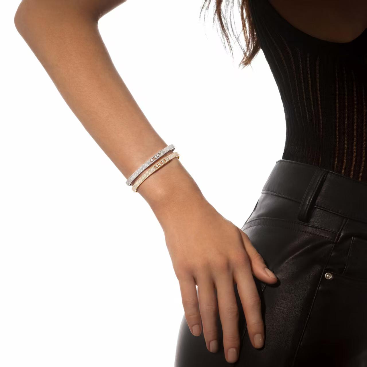 [Elowen Jewelry]Move Noa Full Pavé Diamond Bangle Bracelet