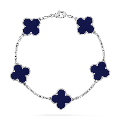 [Elowen Jewels]CLOVER 5 MOTIF LAPIS LAZULI BRACELET COLLECTION