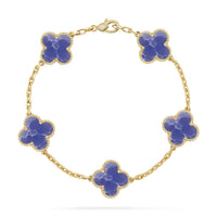[Elowen Jewel]CLOVER 5 MOTIF BLUE VEINS BRACELET COLLECTION