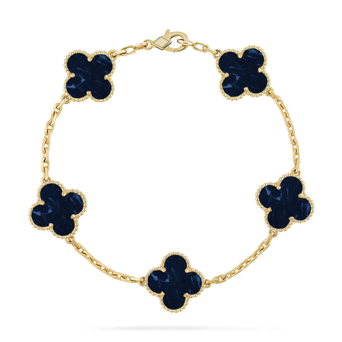 [Elowen Jewels]CLOVER 5 MOTIF PIETERSITE BRACELET COLLECTION