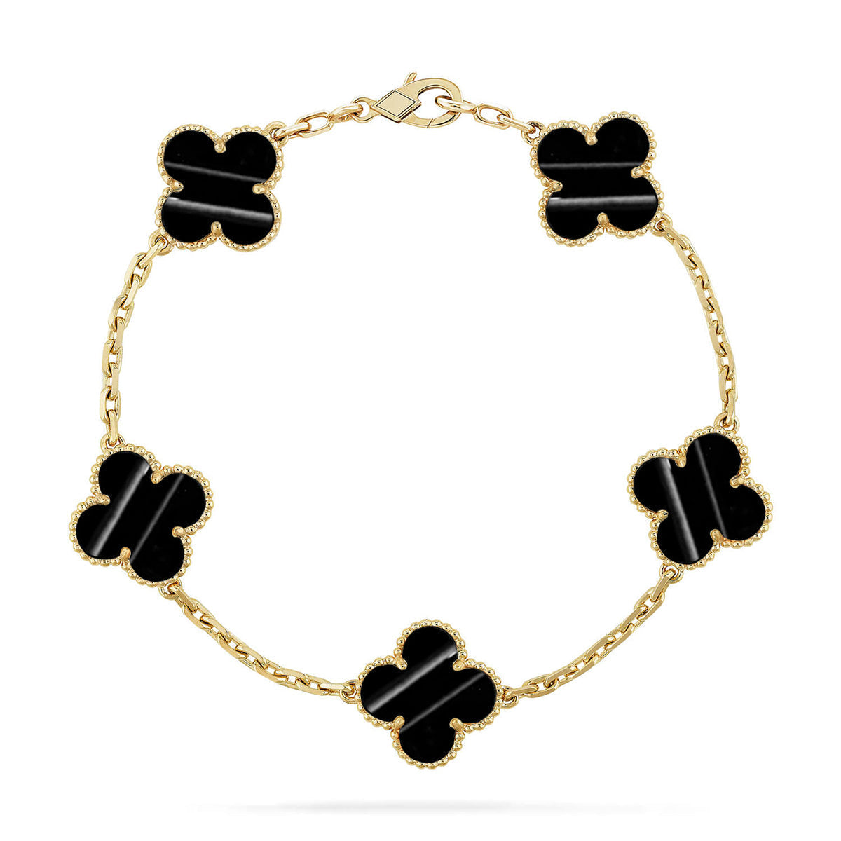 [Elowen Jewels] CLOVER 5 MOTIF PULSAR STONE BRACELET COLLECTION